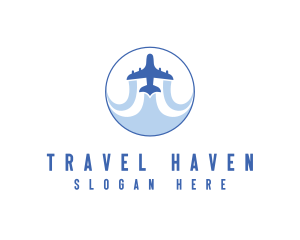 Tourism - Tourism Travel Airplane logo design