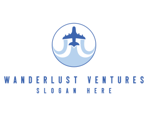 Tourism Travel Airplane logo design