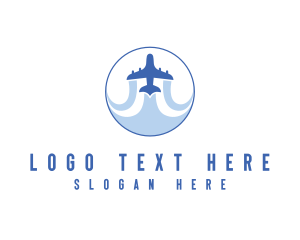 Tourism Travel Airplane Logo