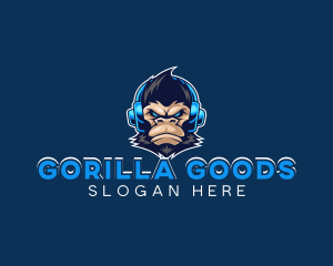 Gorilla Gamer Headset logo design