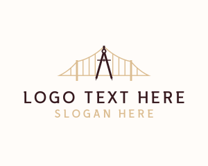 Engineer - Compass Bridge Architect logo design