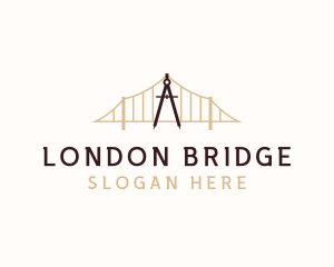  Compass Bridge Architect logo design