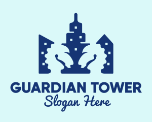 Urban Skyscraper Tower logo design