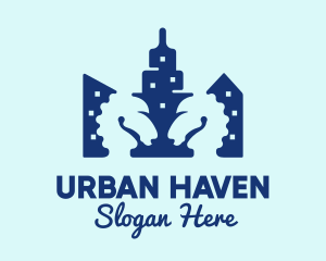 Urban Skyscraper Tower logo design