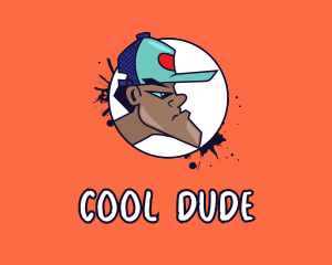 Dude - Graffiti Artist Cap Hat logo design