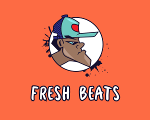 Hiphop - Graffiti Artist Cap Hat logo design