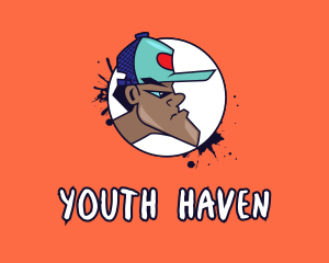Teen - Graffiti Artist Cap Hat logo design