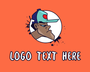 Teenager - Graffiti Artist Cap Hat logo design