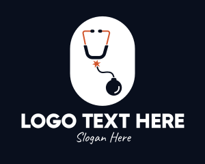 Bomb Medical Stethoscope Logo