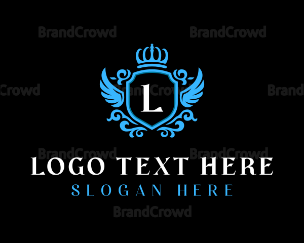 Elegant Winged Crown Logo