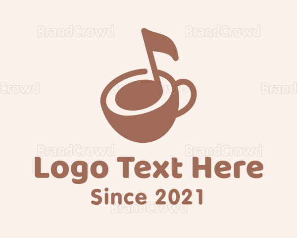 Musical Note Coffee Logo