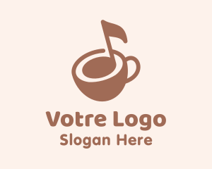 Musical Note Coffee Logo