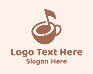 Musical Note Coffee Logo