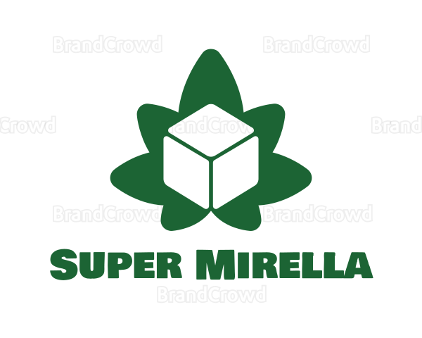 Green Cube Marijuana Logo