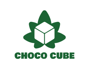 Green Cube Marijuana logo design