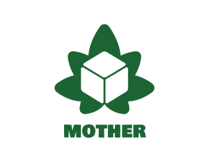 Oil - Green Cube Marijuana logo design
