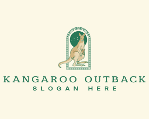 Marsupial Kangaroo Joey logo design