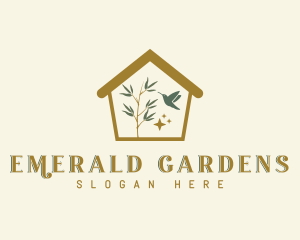 Garden House Bird logo design