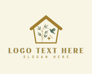 Plant - Garden House Bird logo design