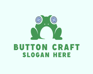 Button - Frog Animal Button logo design