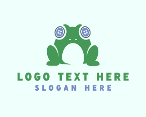 Frog - Frog Animal Button logo design