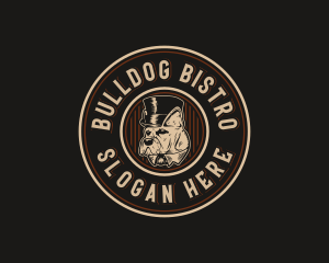 Dog Hat Bulldog logo design