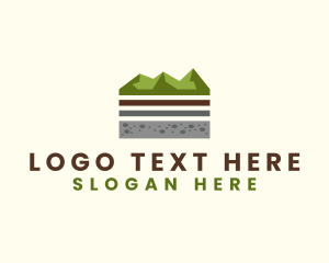 Geology - Rock Mountain Landscape logo design