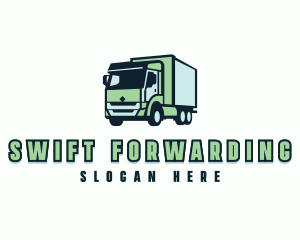 Truck Delivery Logistics logo design