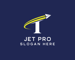 Jet - Airplane Jet Swoosh logo design