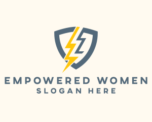 Electric Shield Power logo design