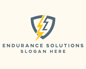 Electric Shield Power logo design