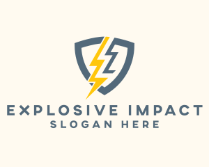 Electric Shield Power logo design