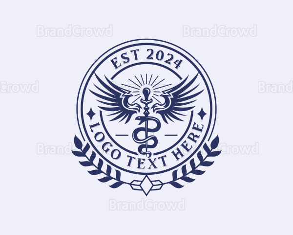 Medical Hospital Caduceus Logo