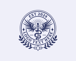 Caduceus - Medical Hospital Caduceus logo design