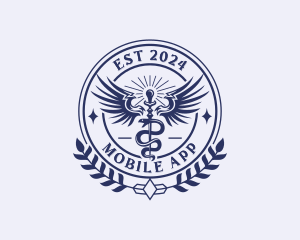 Medical Hospital Caduceus  Logo
