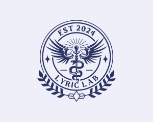 Medical Hospital Caduceus  logo design