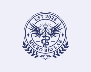 Medical Hospital Caduceus  logo design