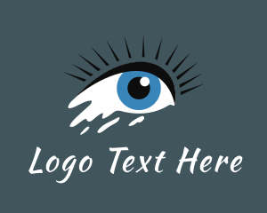 Fortune Teller - Psychic Crying Eye logo design