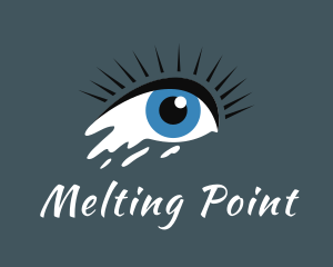 Melting - Psychic Crying Eye logo design