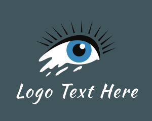 Melting - Psychic Crying Eye logo design
