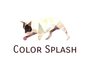 Colorful Geometric Pet logo design