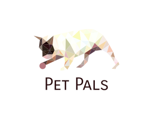 Colorful Geometric Pet logo design