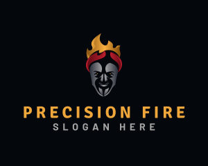 Evil Man Fire logo design