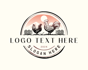 Badge - Livestock Chicken Farm logo design