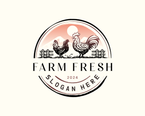 Livestock Chicken Farm logo design