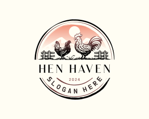 Hen - Poultry Chicken Farm logo design