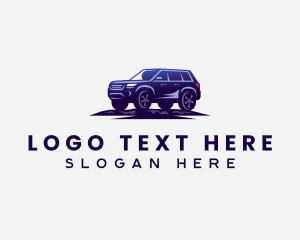 SUV Vehicle Transportation Logo