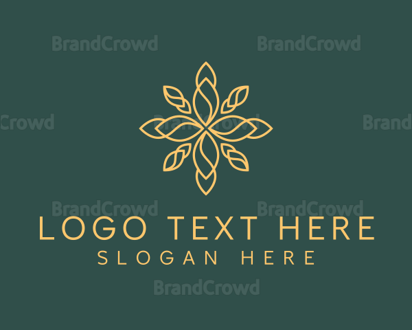 Yellow Floral Pattern Logo