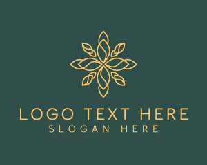 Yellow Floral Pattern  Logo