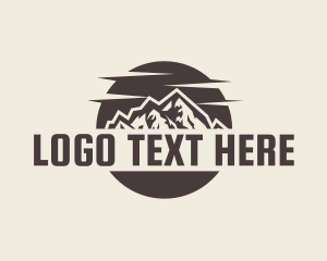 Campground - Natural Mountain Tour logo design